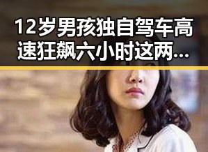 12岁男孩独自驾车高速狂飙六小时这两种情况需注意所有人查收你退税红包
